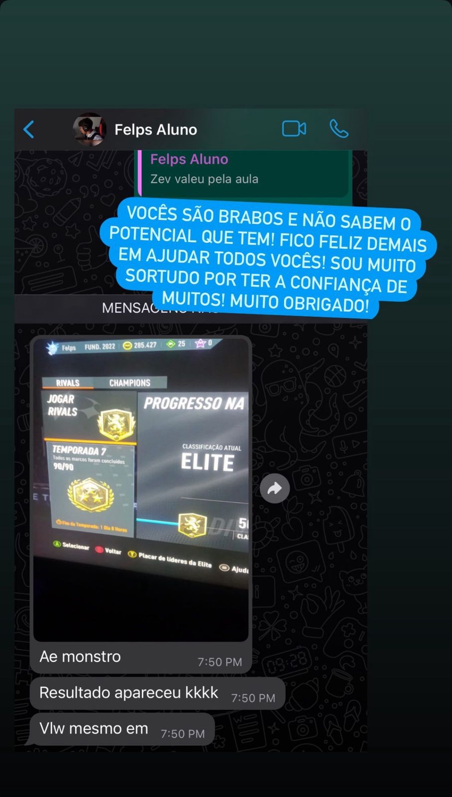 Depoimento de aluno 10